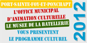 Programme culturel 2012