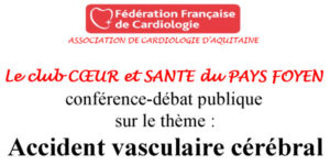 Conférence-débat publique du club COEUR & SANTE
