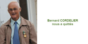 Bernard CORDELIER nous a quittés
