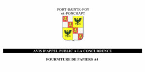 Fourniture de papiers A4