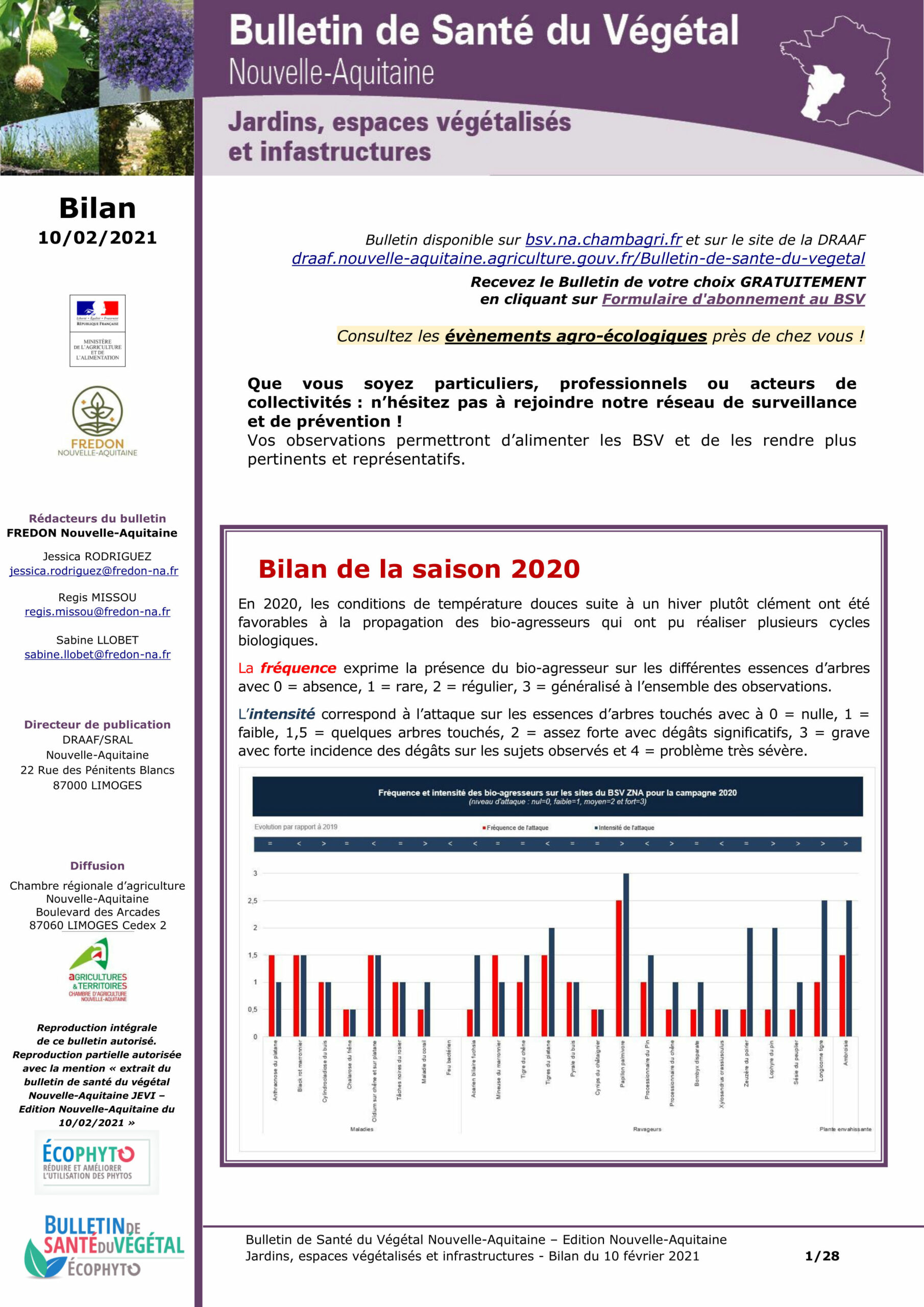 Bulletin de Santé du Végétal Nouvelle-Aquitaine