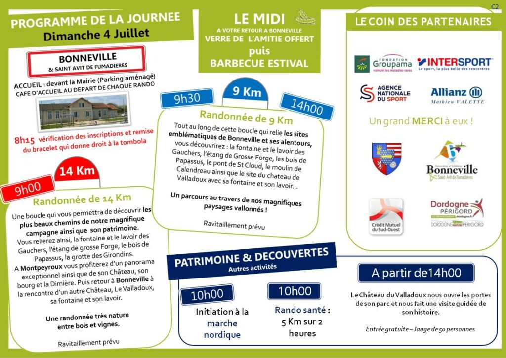 Programme Fête Départementale 2021