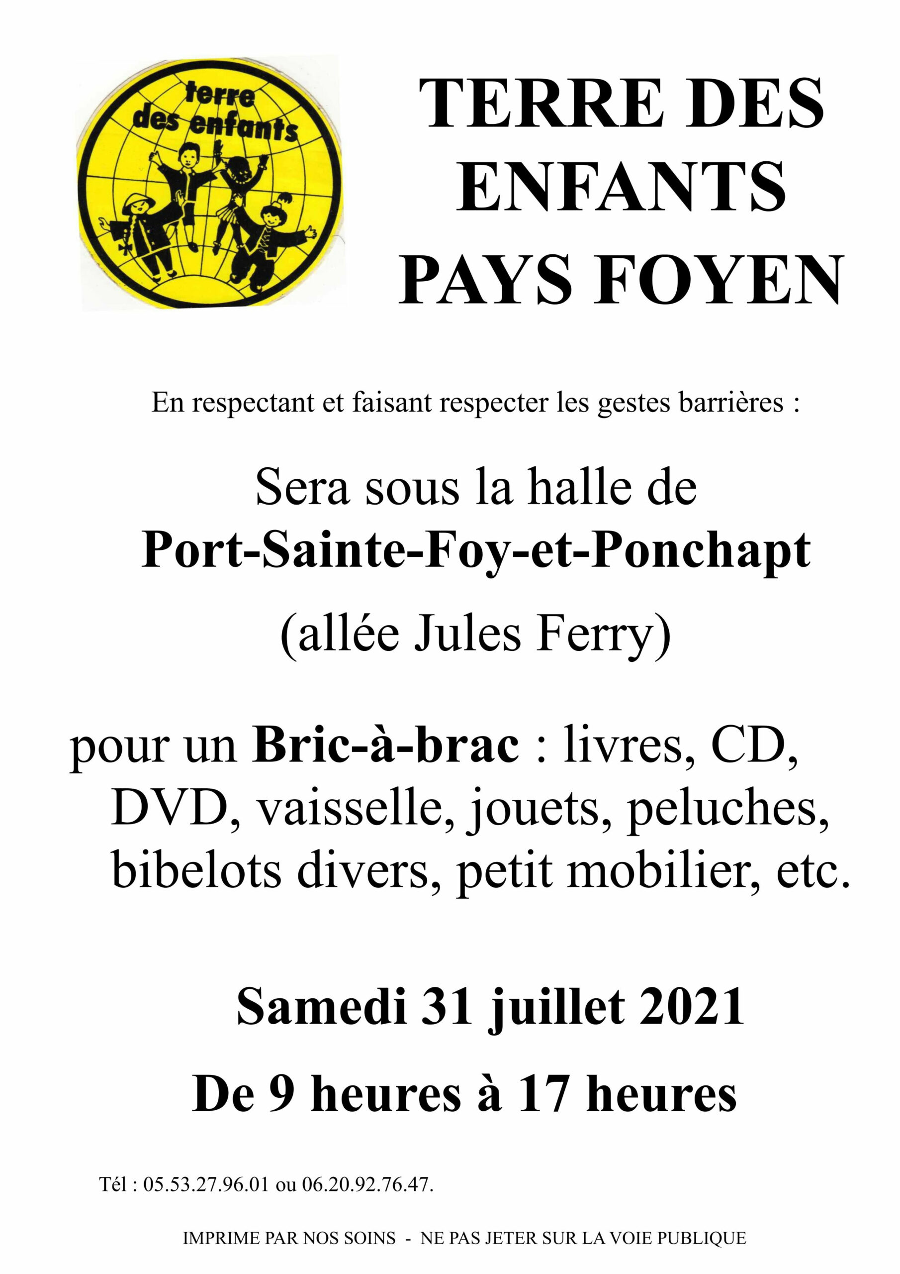 Bric-à-brac du 31 juillet 2021