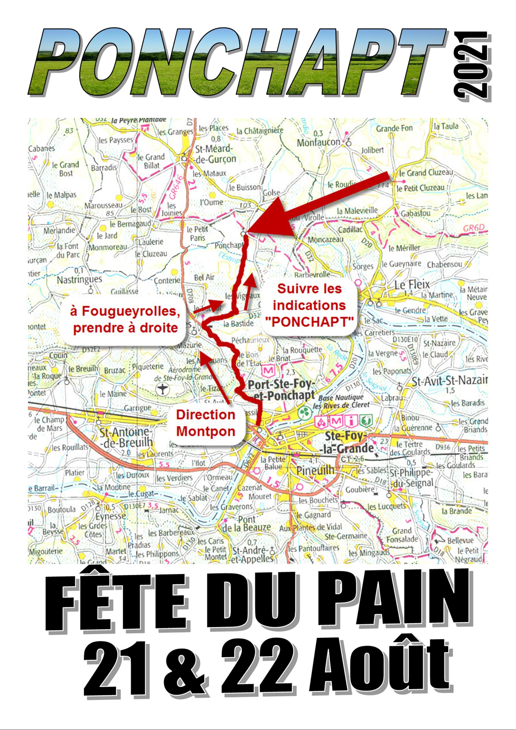 Fête du pain Ponchapt Carte 2021