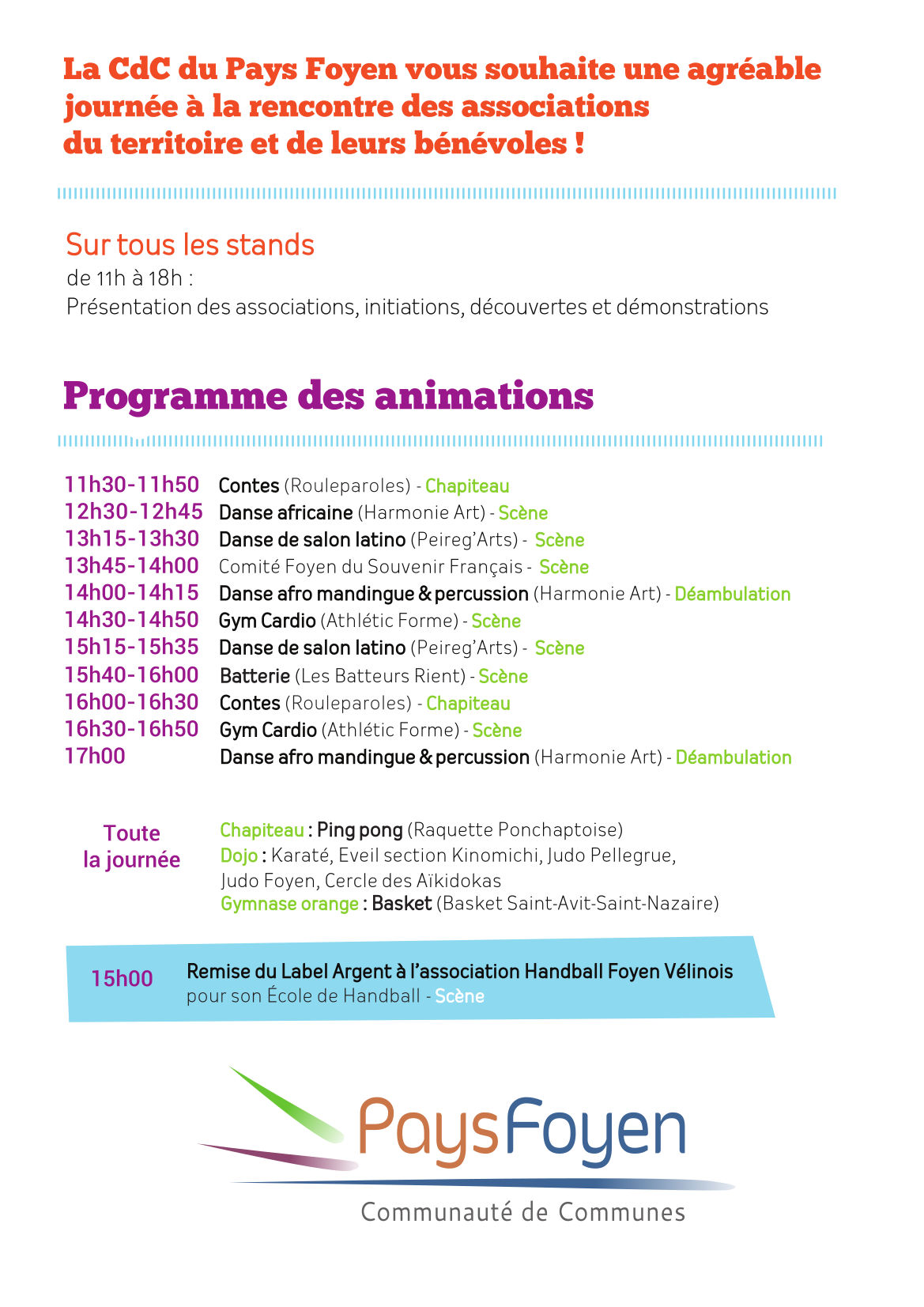 Assos en Fête 2021 - programme