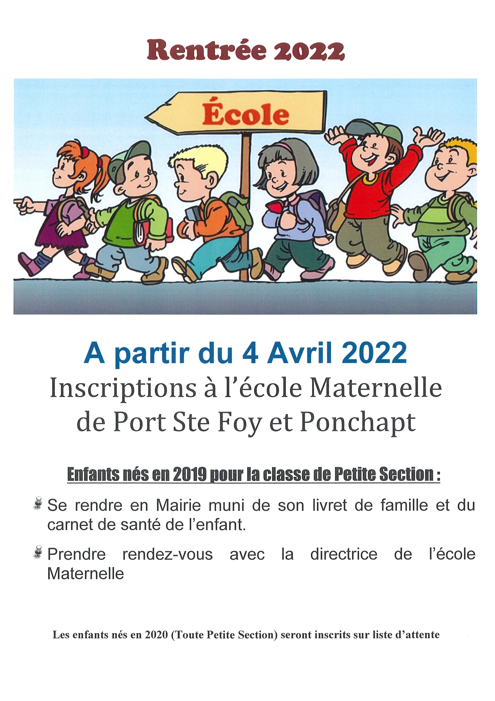 École, Rentrée 2022