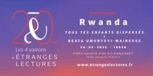 Les 4 saisons d’Étranges Lectures, 24/03/2022