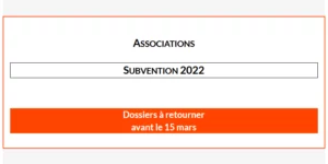 [Associations] Subvention 2022