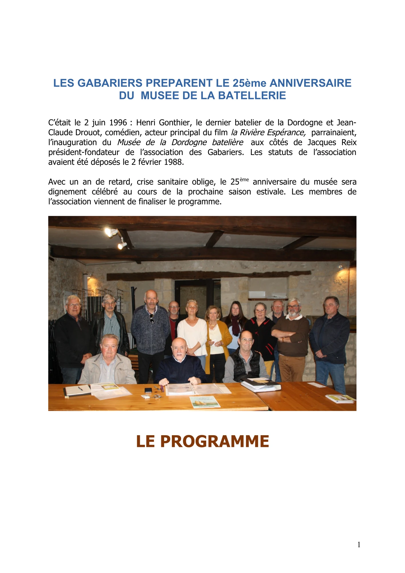 25ème anniversaire musée de la batellerie 1