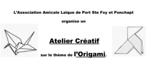 Annonce atelier créatif 2022