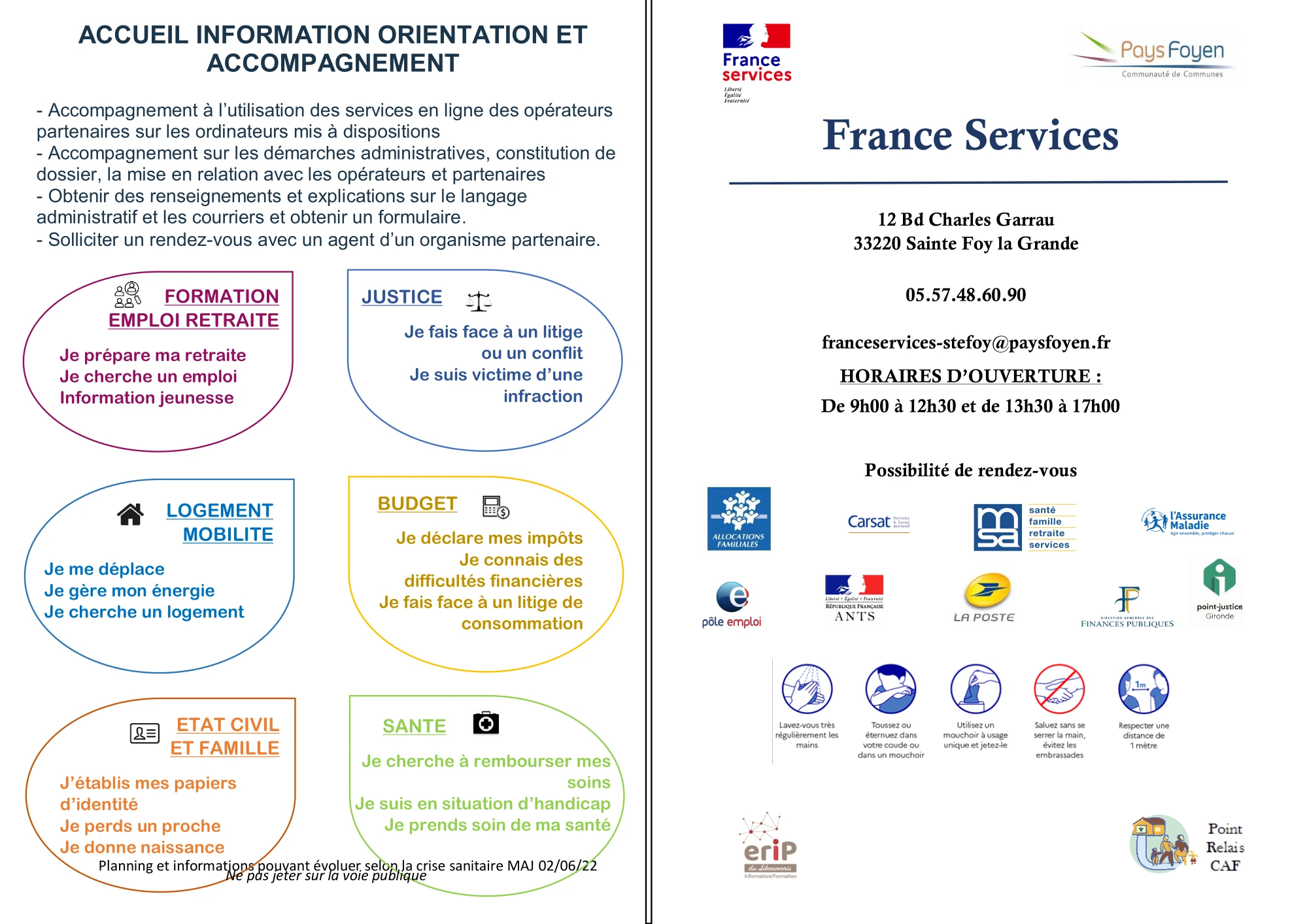 France Services AOUT SEPT 2022