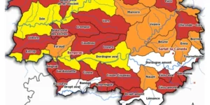 Carte de restriction de prélèvements d'eau 20220812