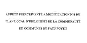 Arrêté modification PLUi