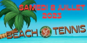 Affiche beach tennis 2023