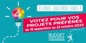 [18/09>22/10] Budget participatif Dordogne 2023