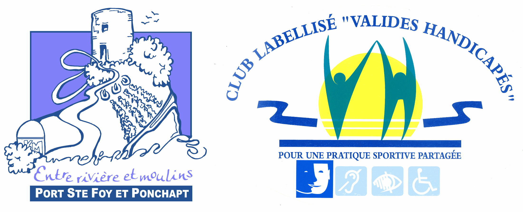 Entre Rivière et Moulins - Logo - Club de Randonnée de Port-Sainte-Foy-et-Ponchapt