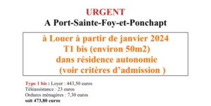 Annonce RA t1 bis