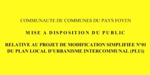 PLUi - Mise a disposition du public - Modification simplifiée n°01