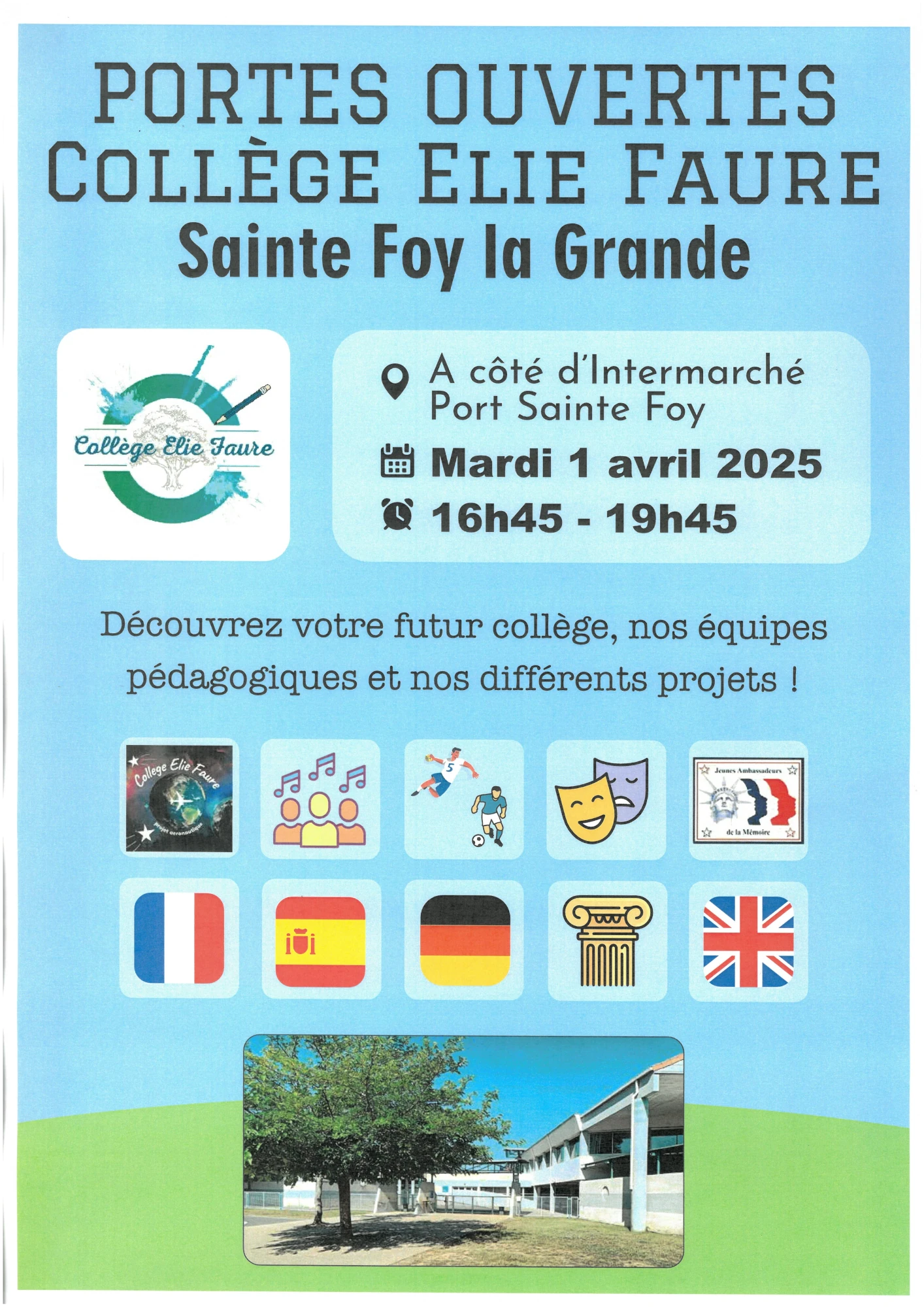 Portes Ouvertes Collège 2025