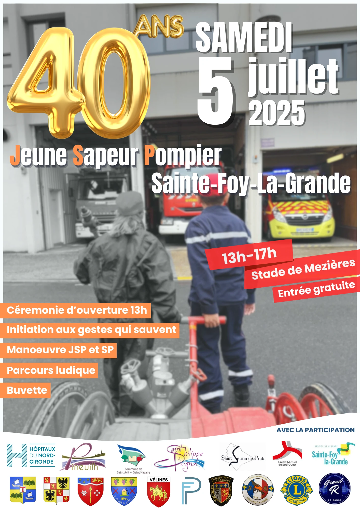 40 ans Jeunes Sapeurs-Pompiers