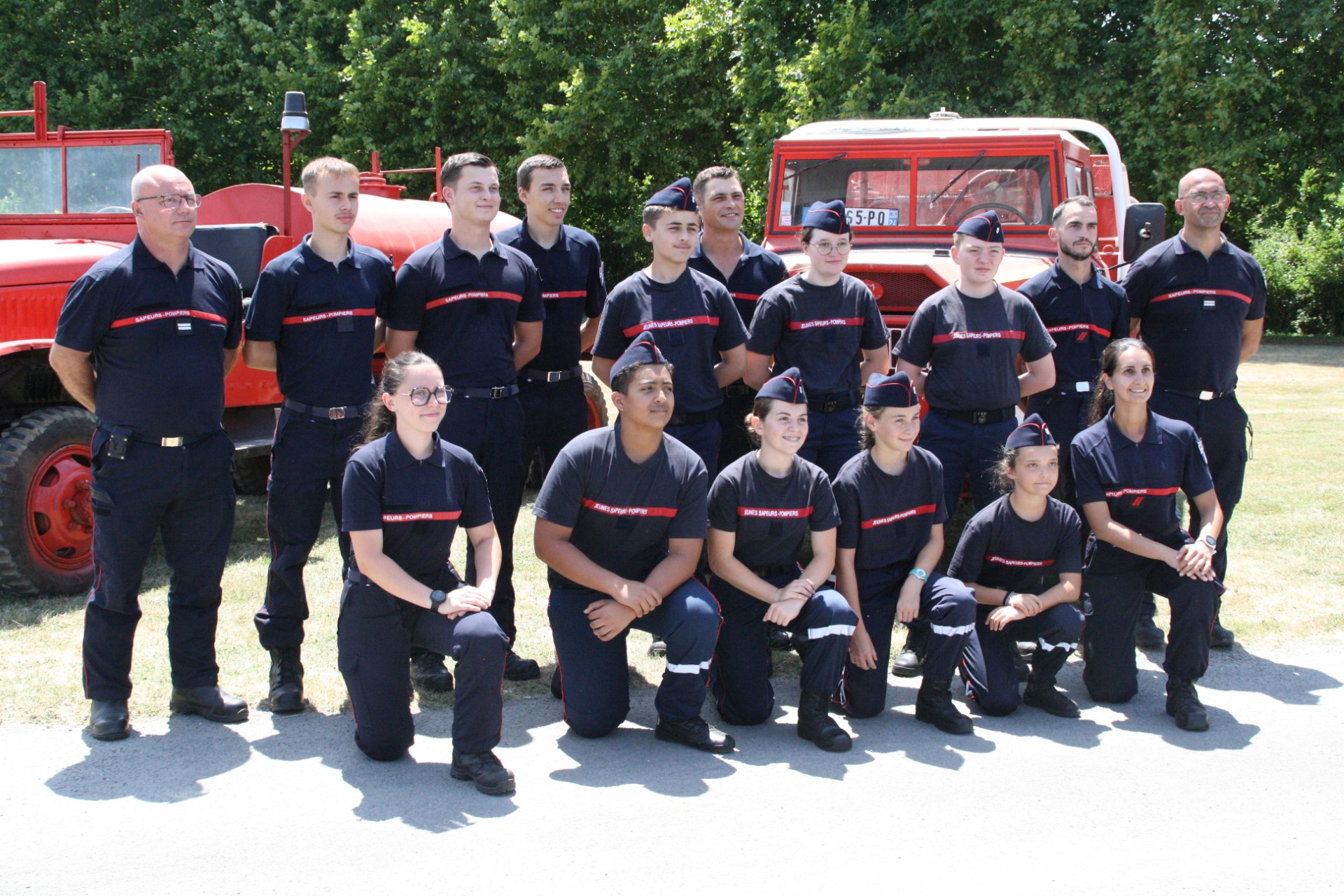 Jeunes sapeurs pompiers 40 ans