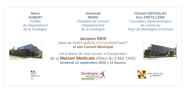 Invitation inauguration Maison Médicale 600x300