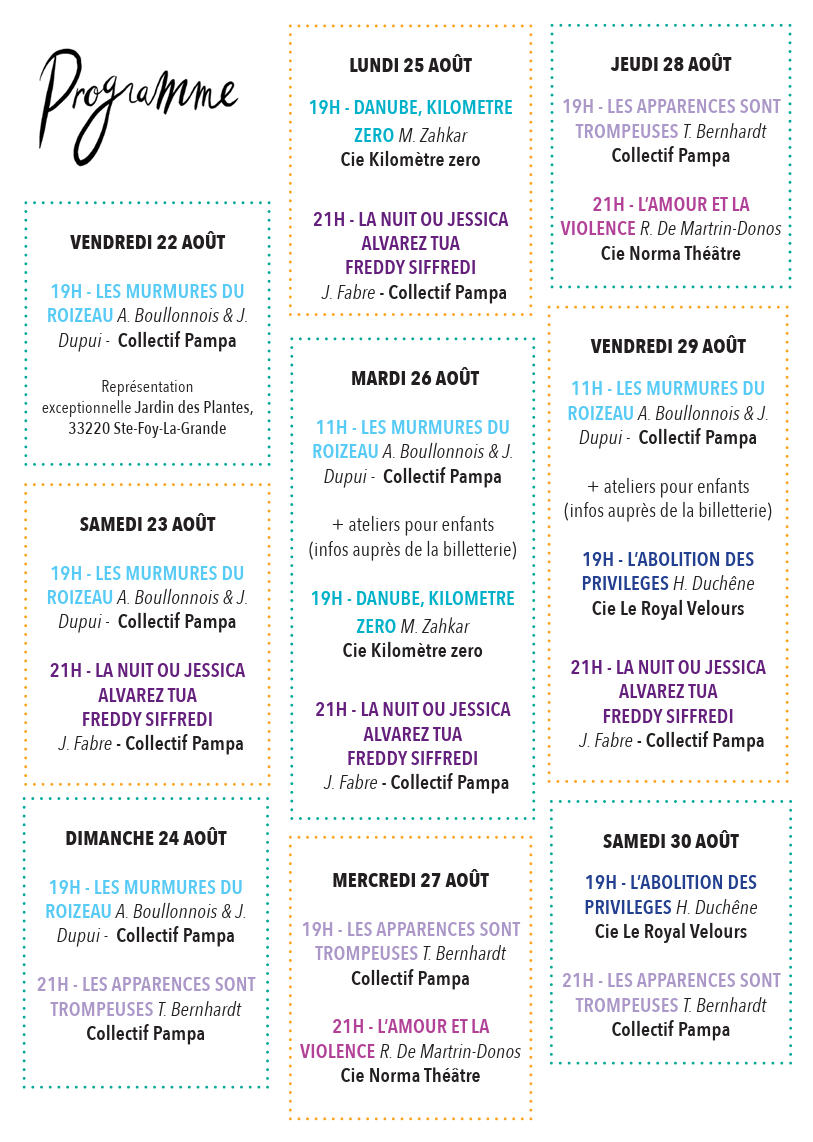 Programme Festival Pampa