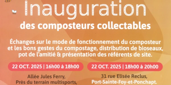 Inauguration composteurs collectables