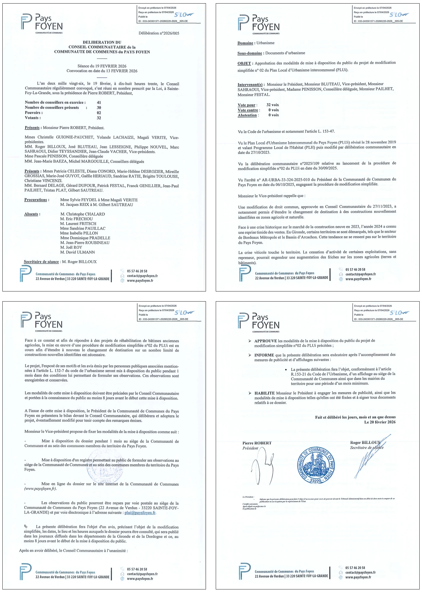 [PLUi] Mise à disposition du public - Modification simplifiée n°02