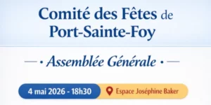 Comité des Fêtes de Port-Sainte-Foy – Assemblée Générale
