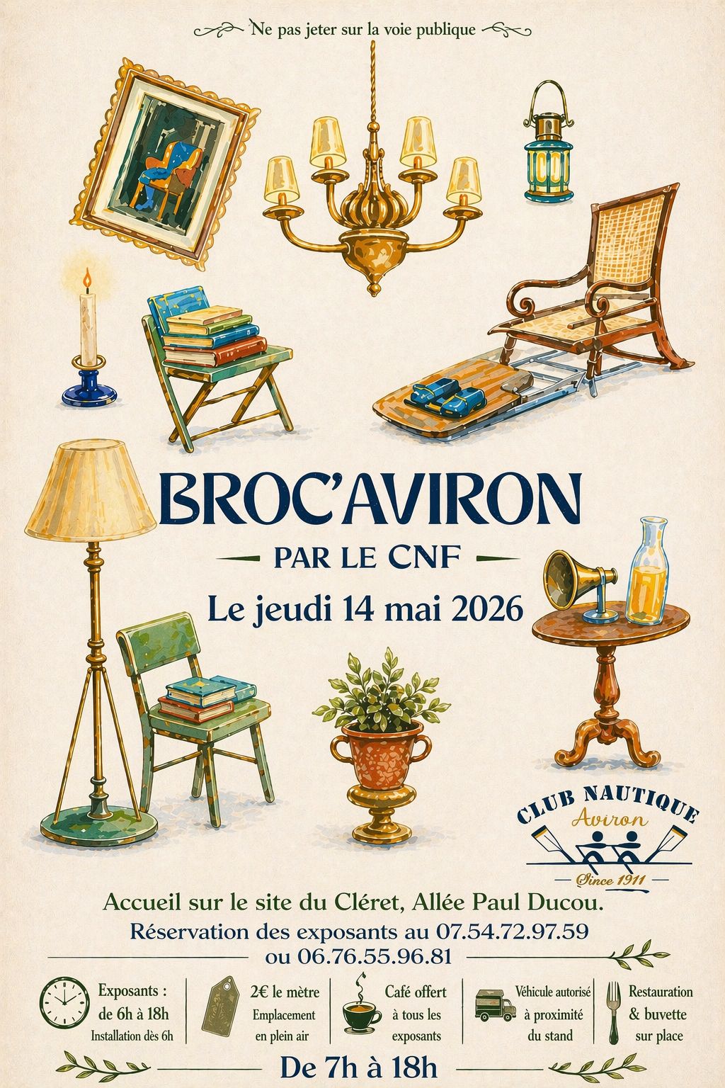 Affiche de la Broc'Aviron