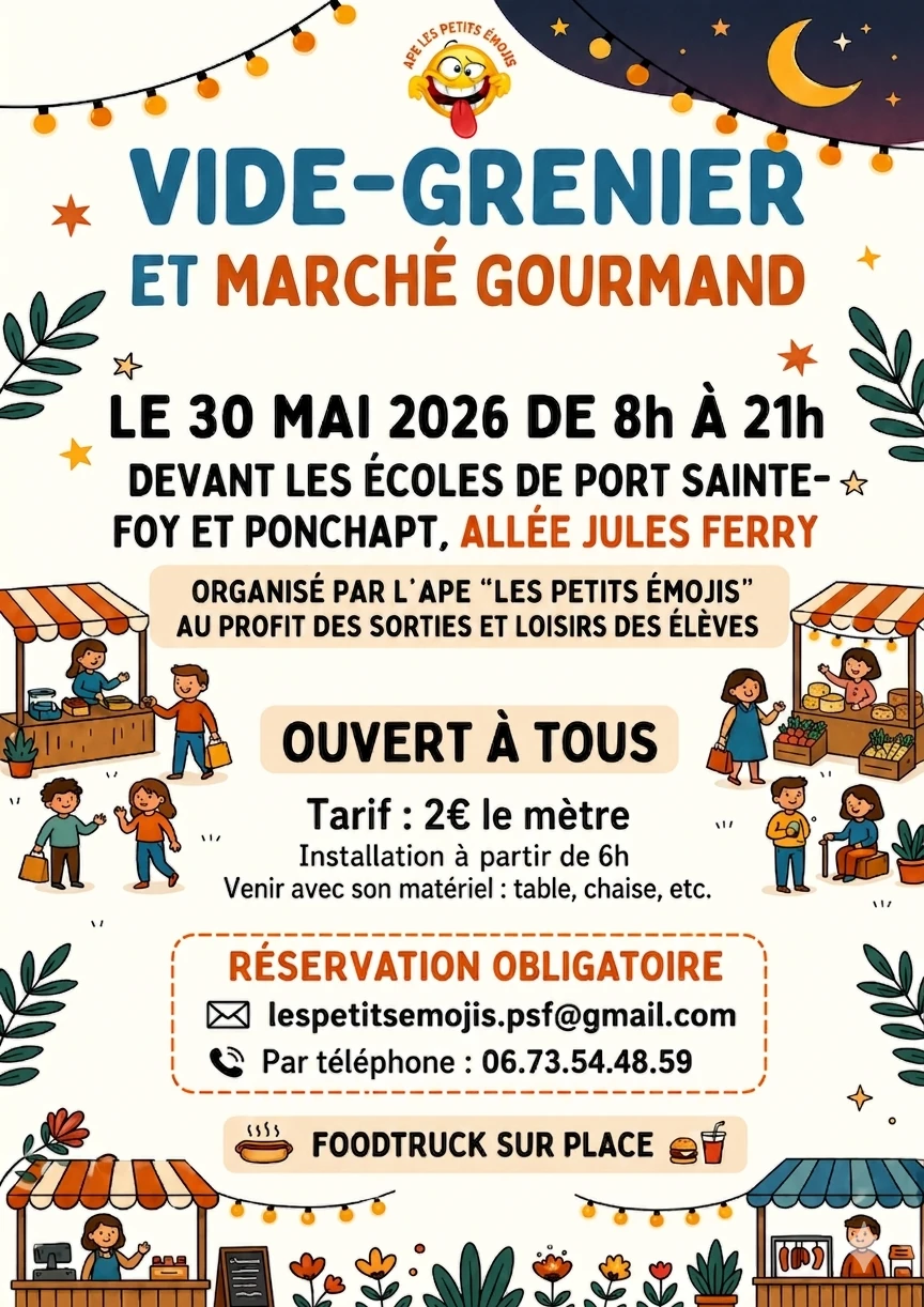 Affiche du Marché Gourmand du 30 mai 2026
