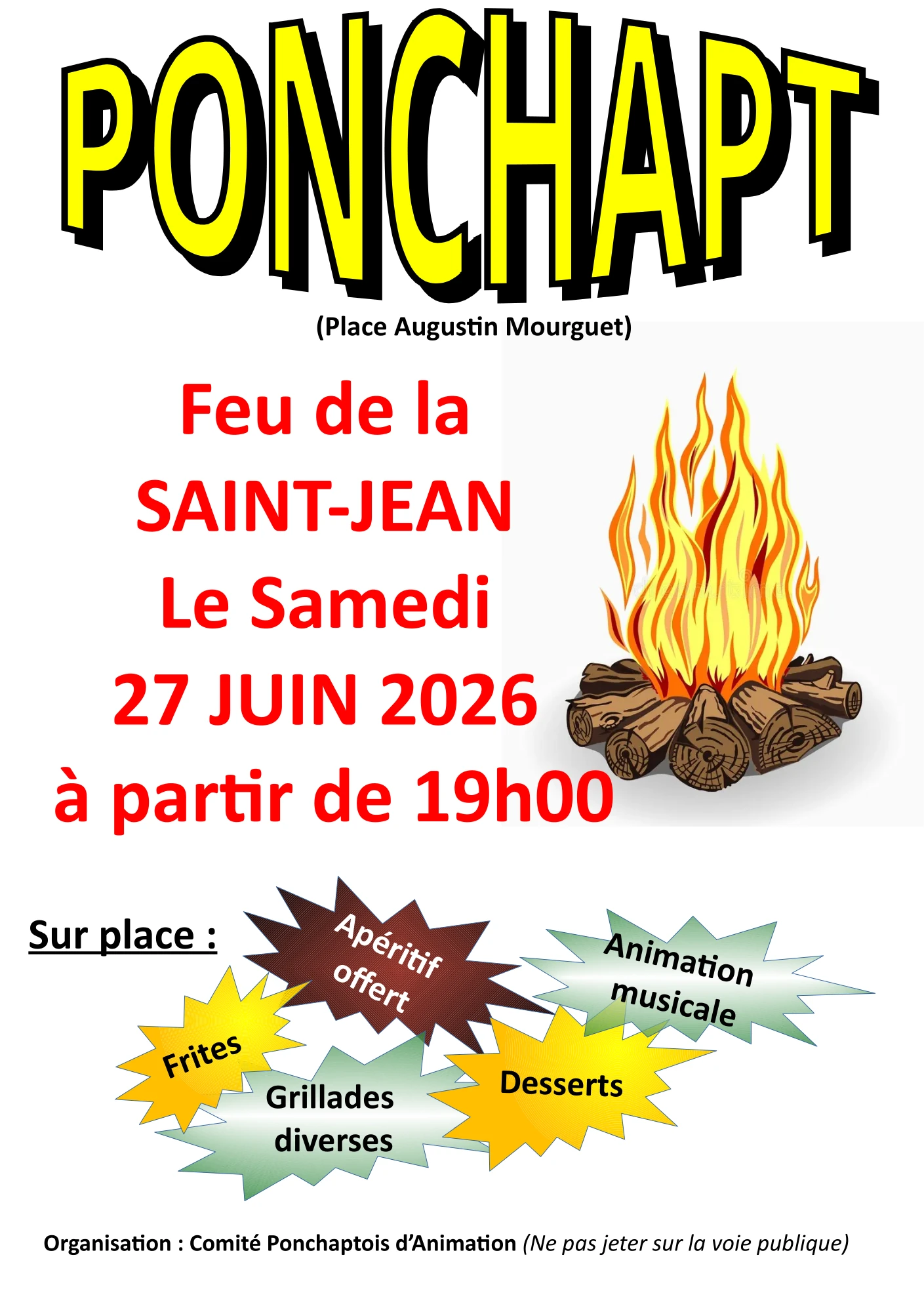Feu de la Saint-Jean Ponchapt