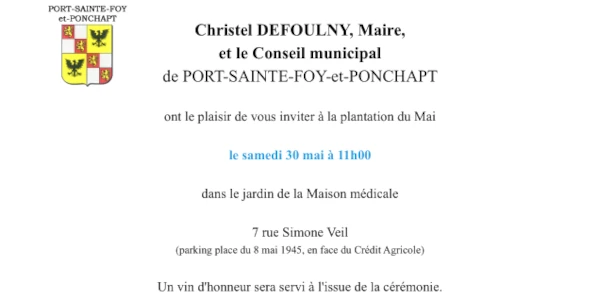 [30/05] Plantation du Mai