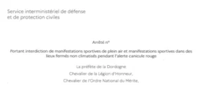 AP manifestations sportives Canicule