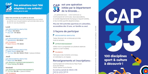 CAP33 - Plaquette 2026 6x3