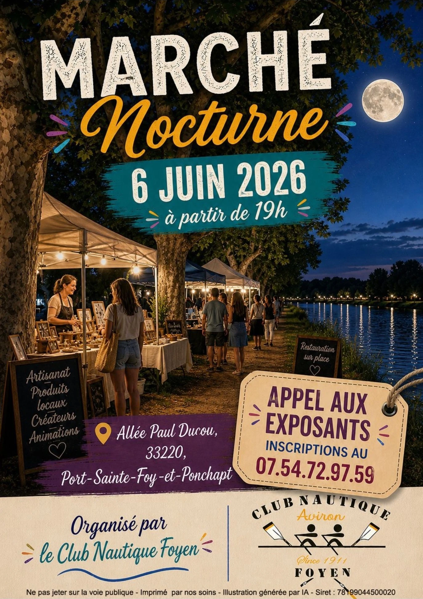 Affiche du Marché Nocturne