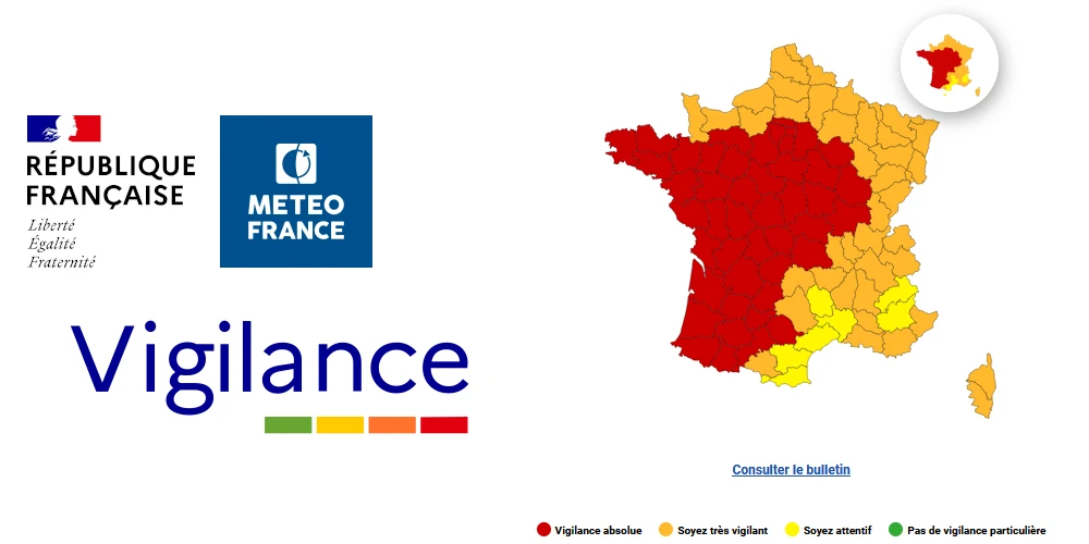 ACTUALITÉ : 🔴 Vigilance météorologique rouge