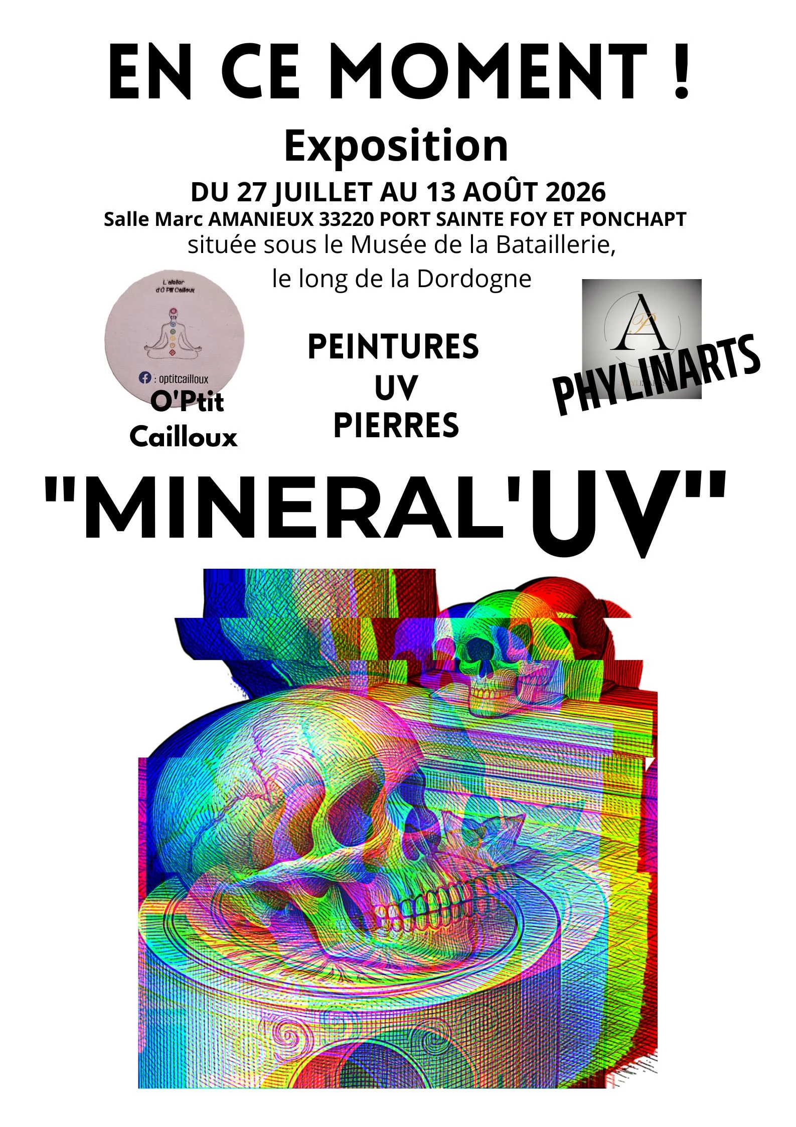 Affiche de l’exposition MINERAL’UV