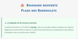 Réouverture Plage des Bardoulets 20260731