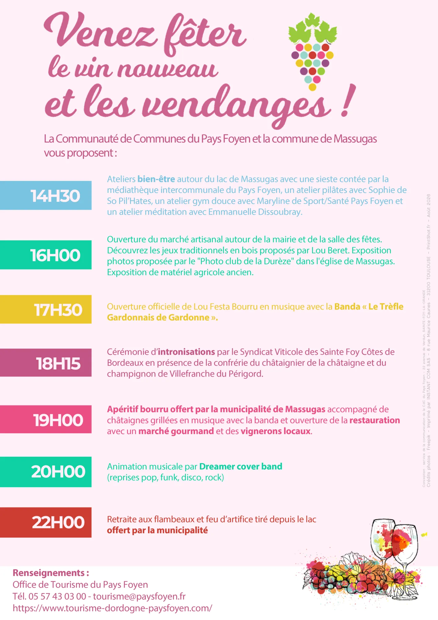 Affiche Lou Festa Bourru – Massugas - Programme