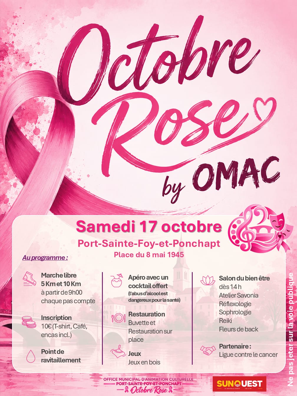Affiche Octobre Rose by OMAC